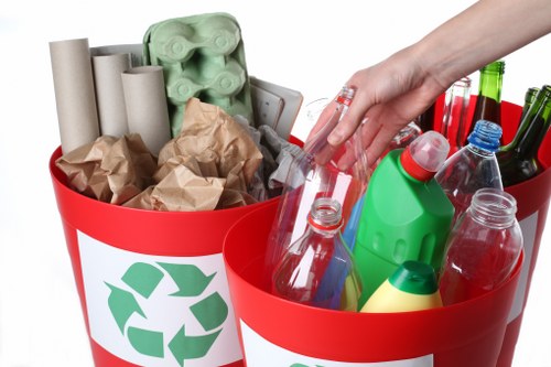 Waste management team handling commercial waste in Islington